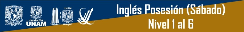Banner - Inglés posesión  (sábado) Nivel 1 al 6